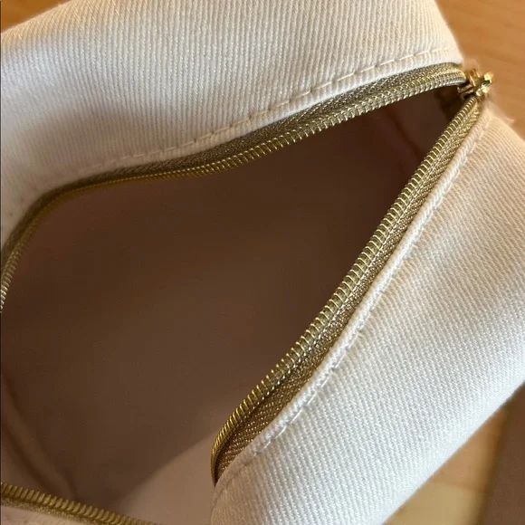 Dior Cream and Gold Embroidered Pouch - Picture 4 of 6